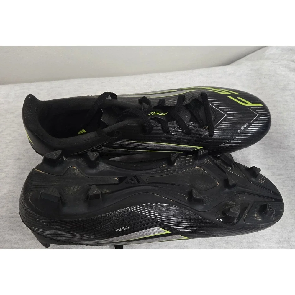 Adidas F50 League FG MG Soccer Cleats Mens 8.5 Black Solar Yellow JI0047